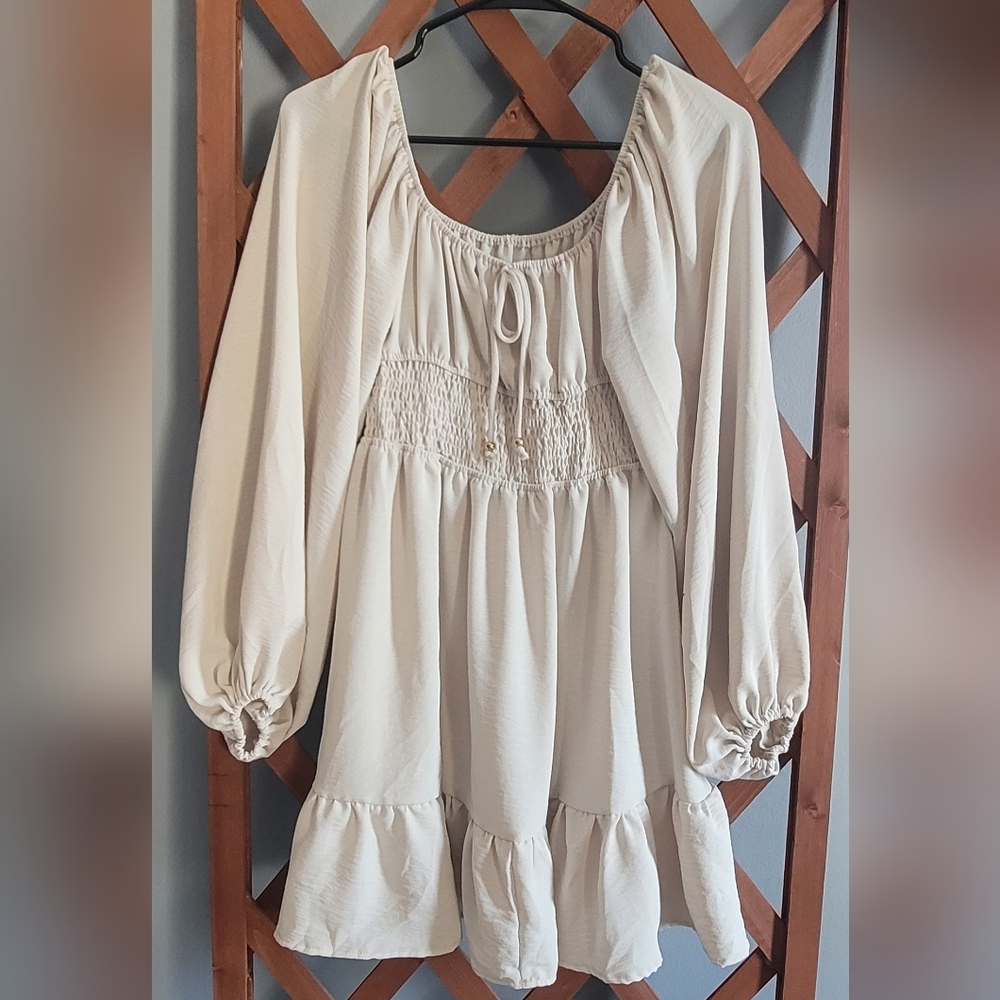 Elegant Cream Women's Top